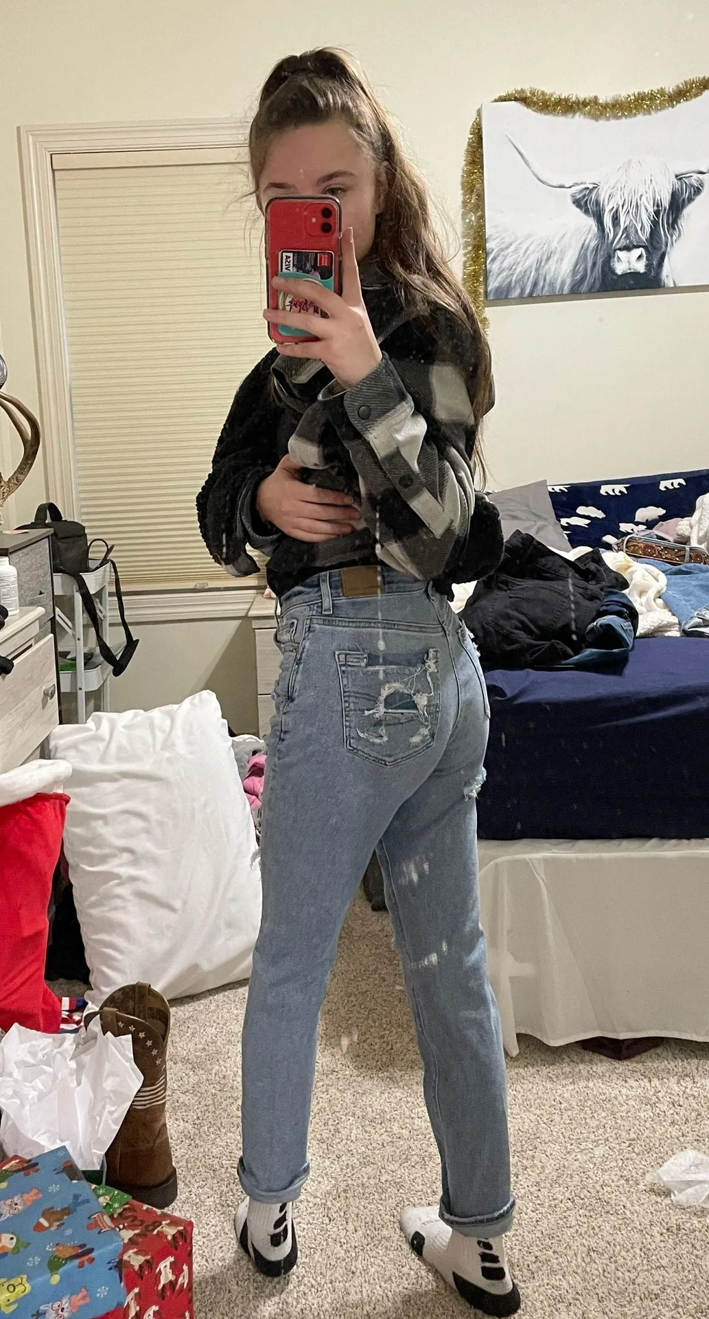 NWT American Eagle Mom Jeans - Image 3