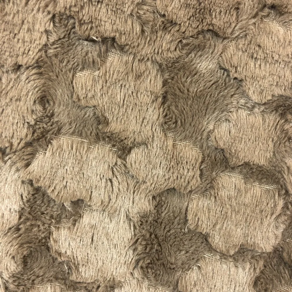 Anthropologie Elevenses Faux Fur Waterfall Vest: Tan - Image 6