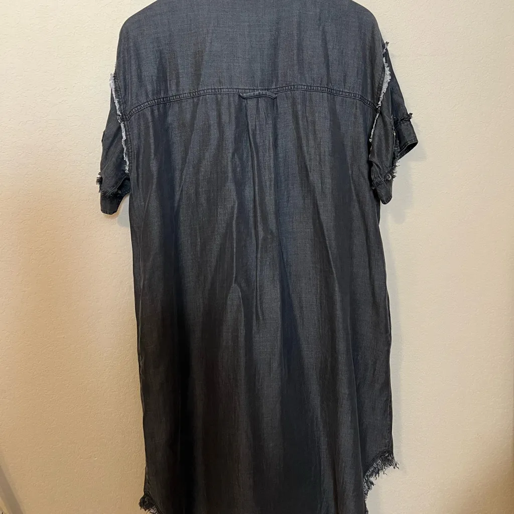 Easel NWT Denim Button-Up Shirt Dress - Image 8