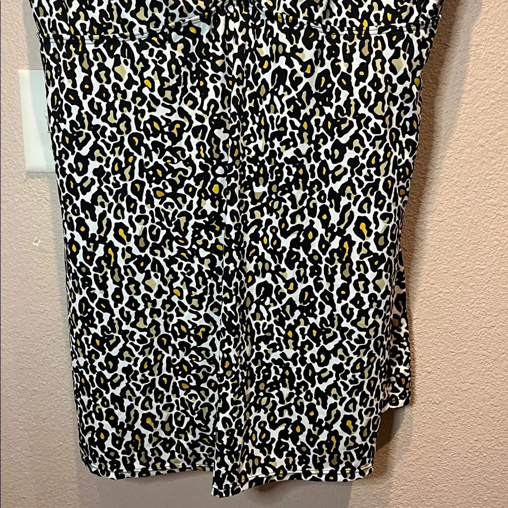 Swimsuits for All Women’s Leopard Print Swim Dress Size 24 Black - Image 4