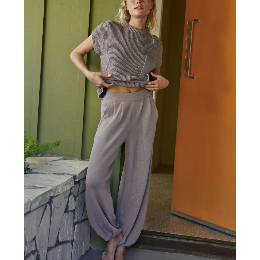 Free People Matching Cashmere Taupe Combo Set - Image 5