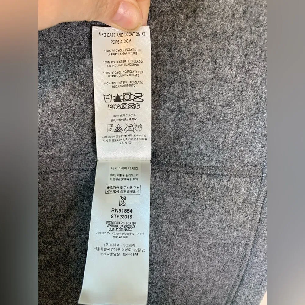 Patagonia Classic Synchilla  Grey zip vest size XS - Image 7