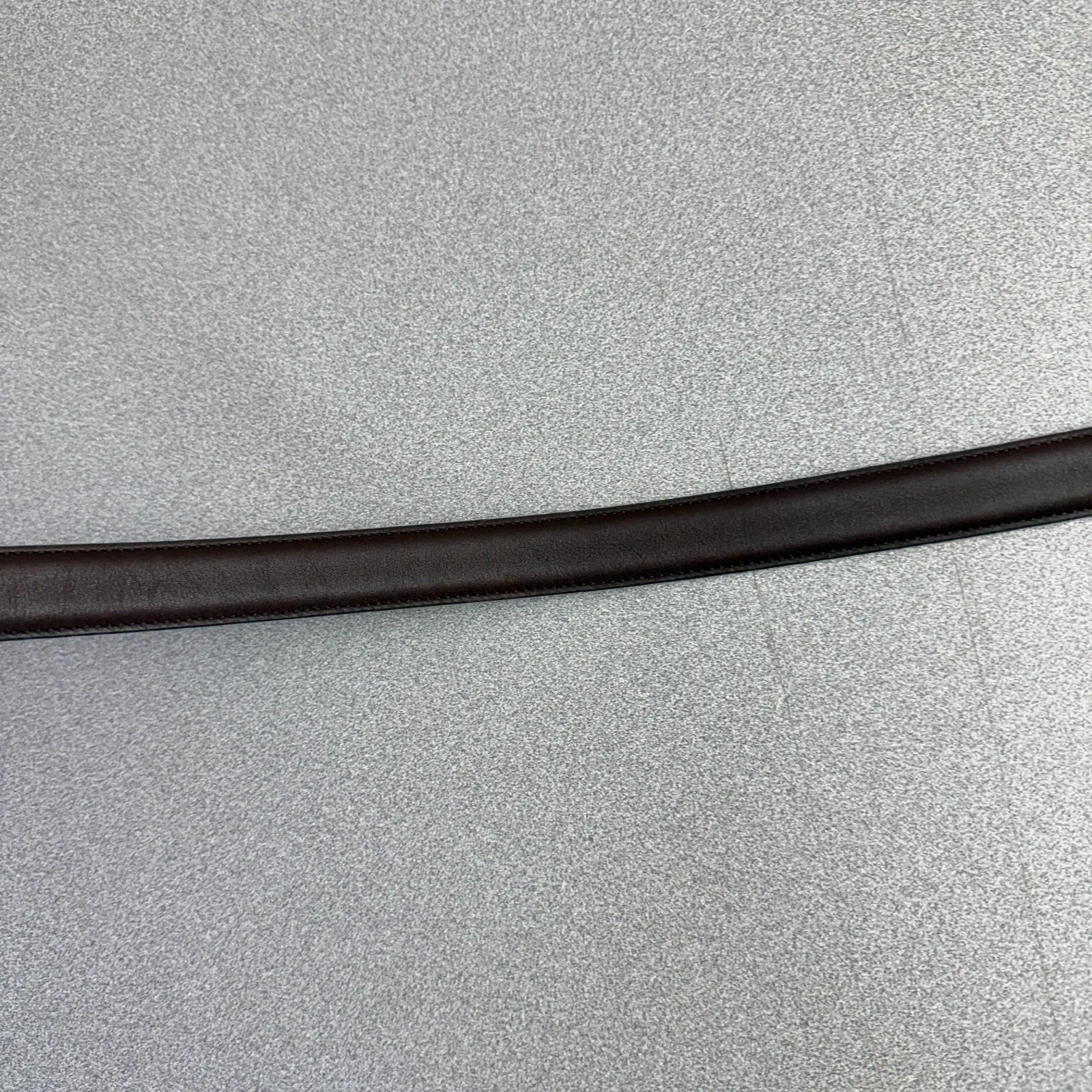 Vtg Coach Womens Brown Leather Belt Size Large Brass Buckle Full Grain 8400 1" - Image 3