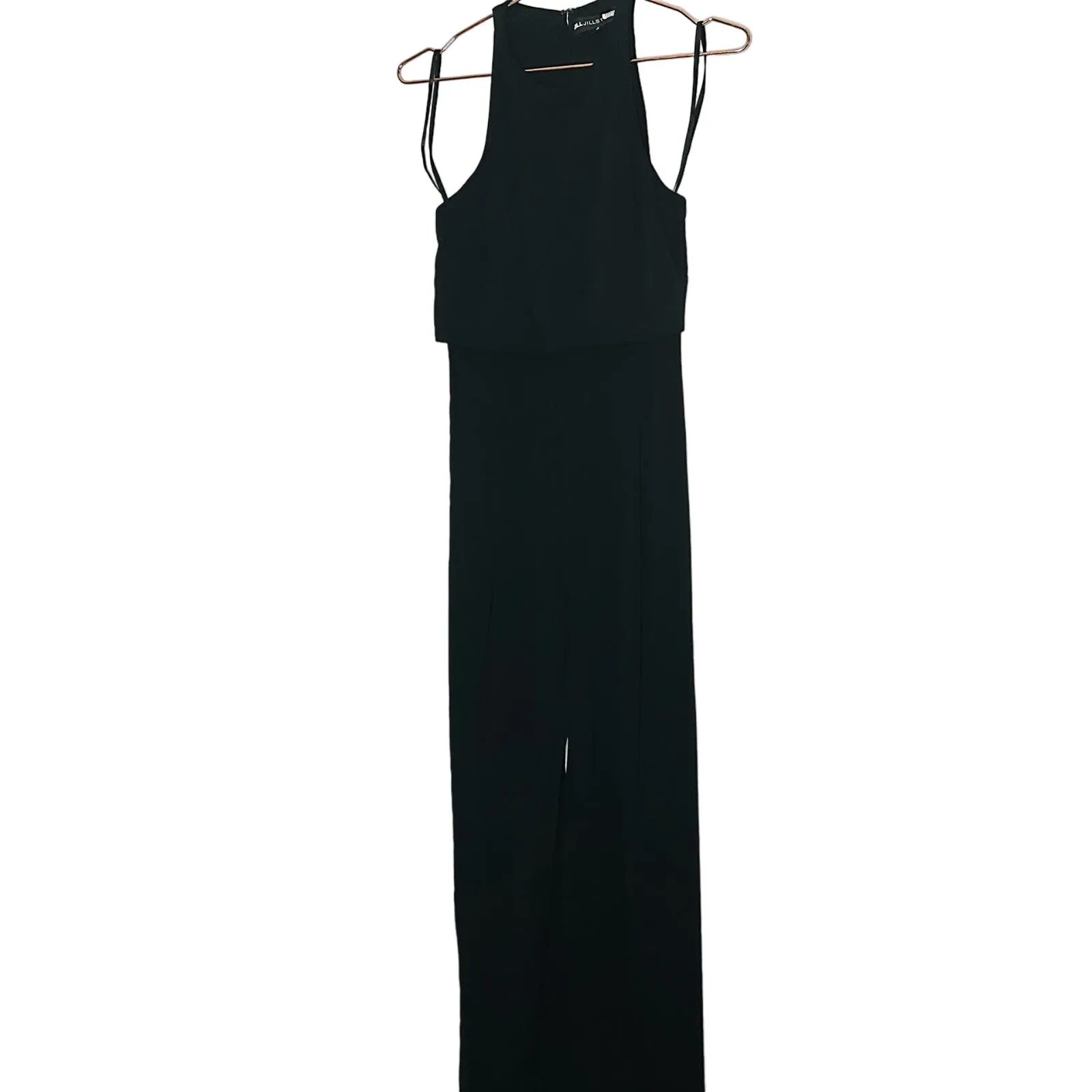 JILL STUART Black Popover Jumpsuit Sleeveless Crewneck Wide Leg Jumpsuit Size 4 - Image 4