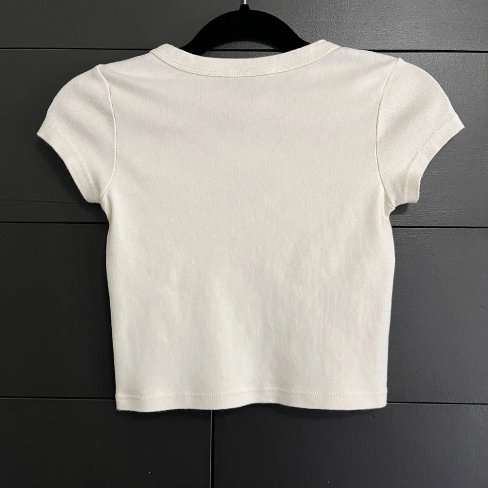 BRANDY MELVILLE John Galt Mushroom Baby Tee Women’s T-Shirt One Size EUC - Image 3