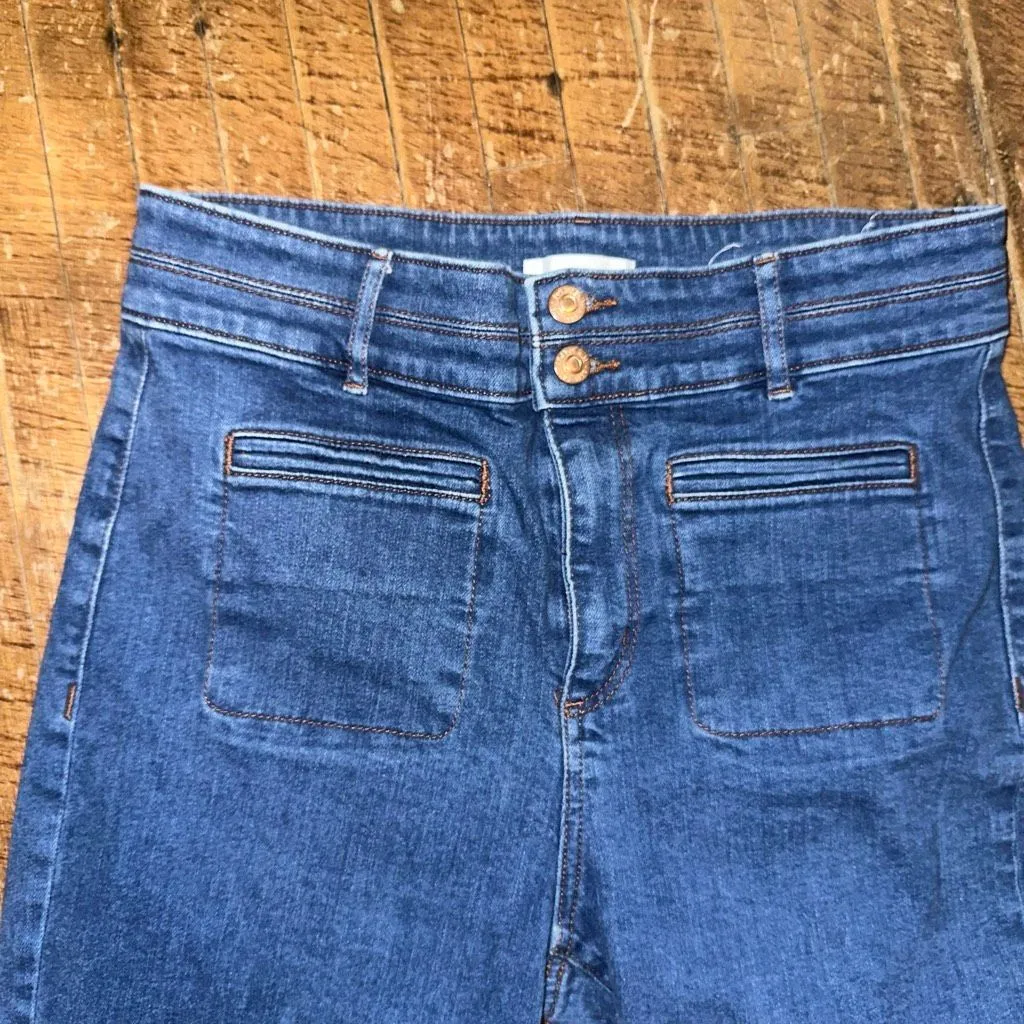 Loft slim flare 29/8 distressed stretchy sailor jeans - Image 2