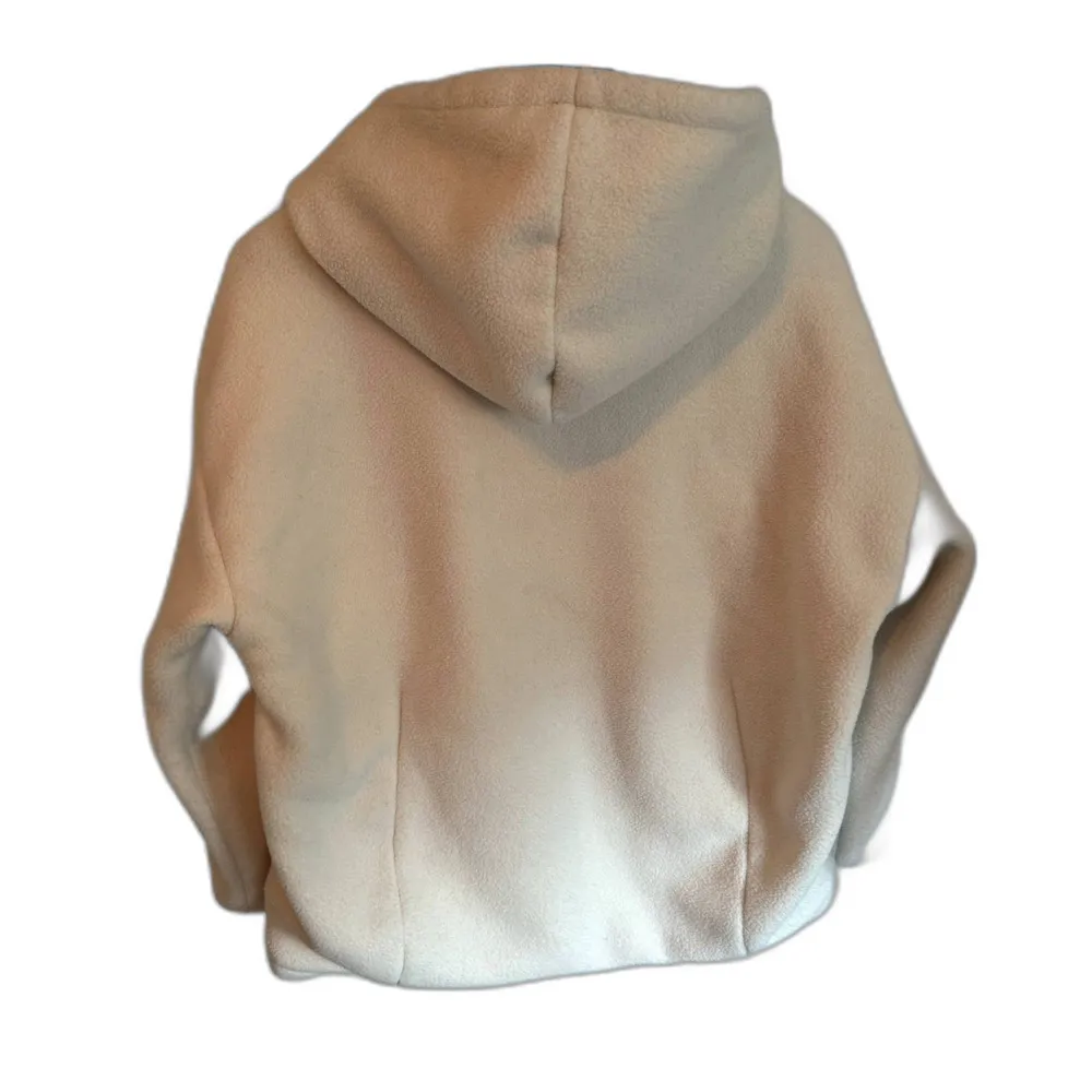 Fabletics | Lotta Teddy Half Zip Pullover Jacket in Tusk Size Medium Soft Hooded - Image 8