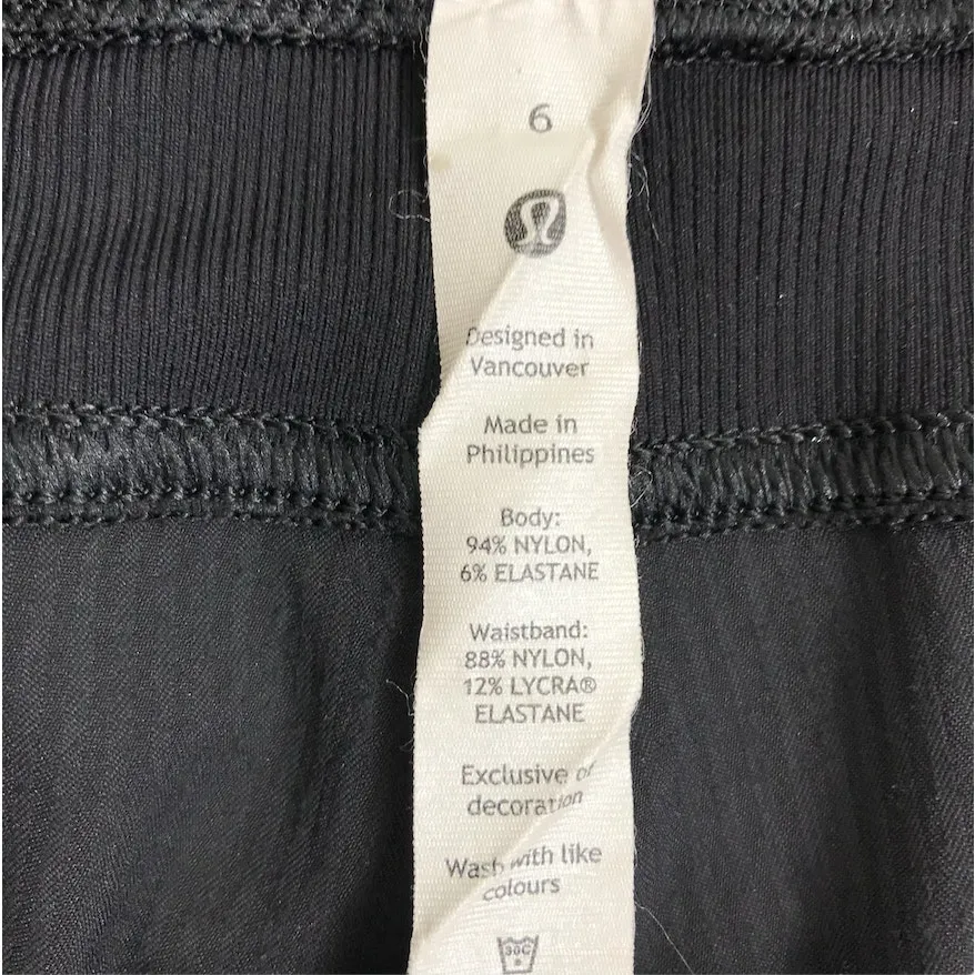 LULULEMON Dance Studio Mid-Rise Cropped Pant Sz 6 Black Athletic Travel Everyday - Image 10