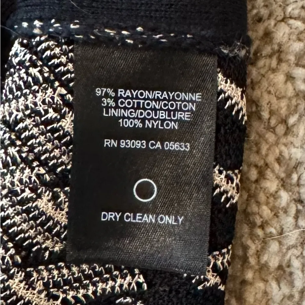 NIC+ZOE Chevron Knit Dress L Multicolor Lined Long Sleeve Fall OfficeCore Casual - Image 10