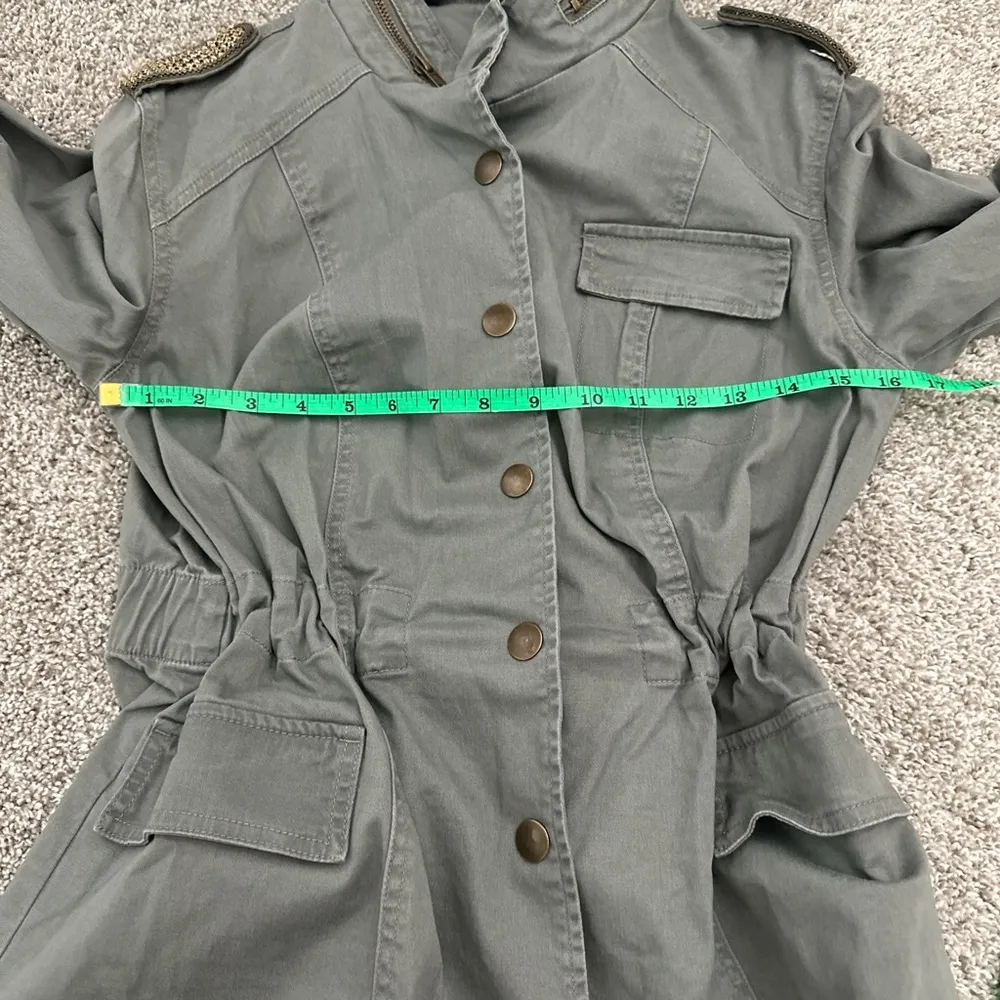 French Connection Gray Utility Jacket with Stand-up Collar - Image 5