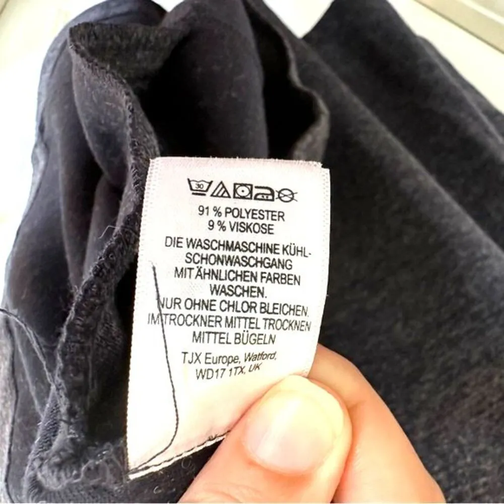 Adrienne Vittadini dark gray baby doll shift dress women small - Image 11