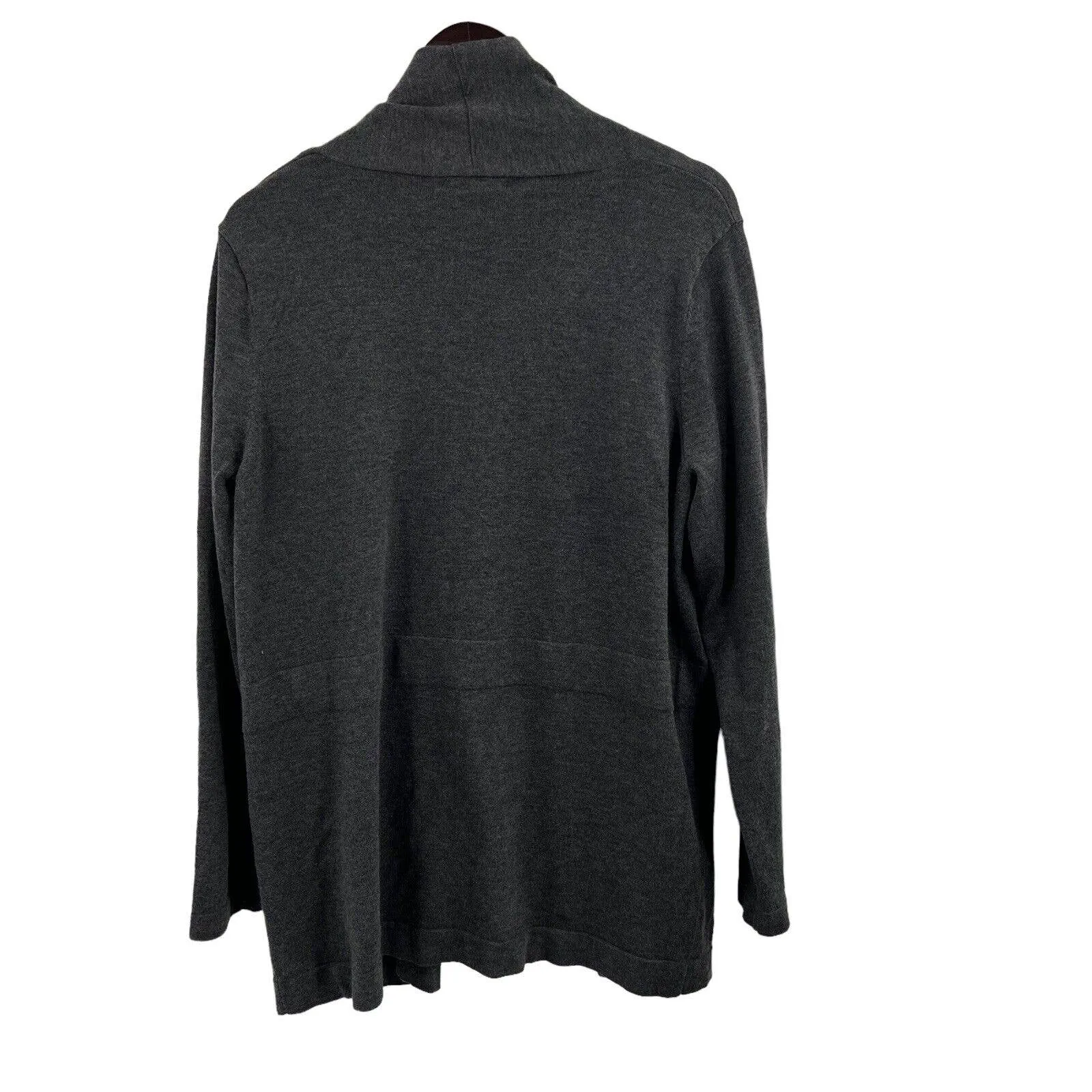 Max Edition Grey Open Front Cardigan Size‎ Large - Image 2