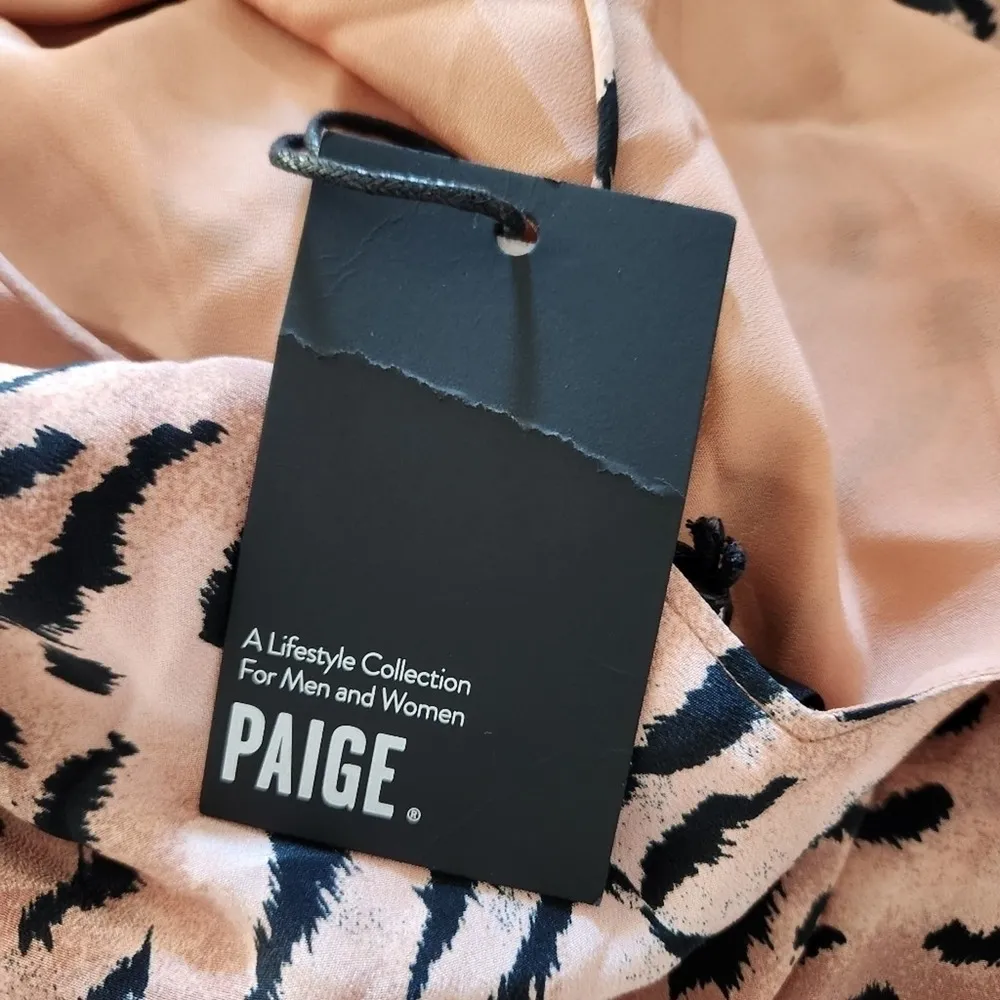 Paige Cicely Silk Faded Leopard Print Slip Dress Size XS NWT Sleeveless Knee - Image 10