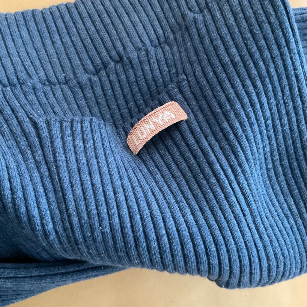 NWT Lunya Cozy Cotton Silk Ribbed Legging XL clearing blue Size 12 - Image 5