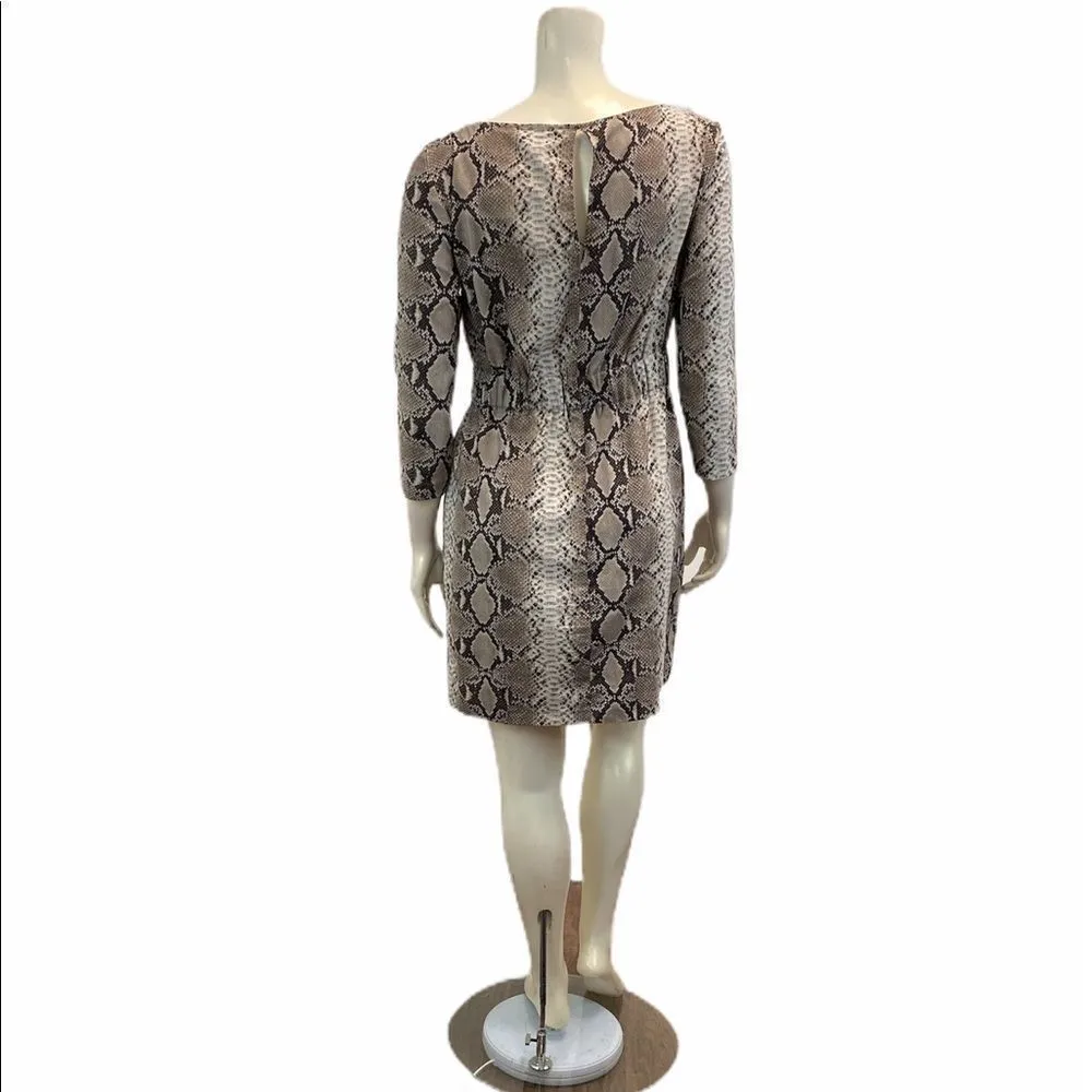 ZARA WOMAN Snakeskin Large Sheath Dress - Image 4