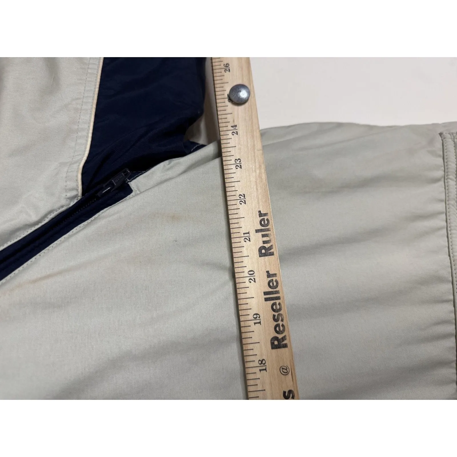 First Down Jacket Mens Medium Gray Hooded Parka Sixty - Image 7