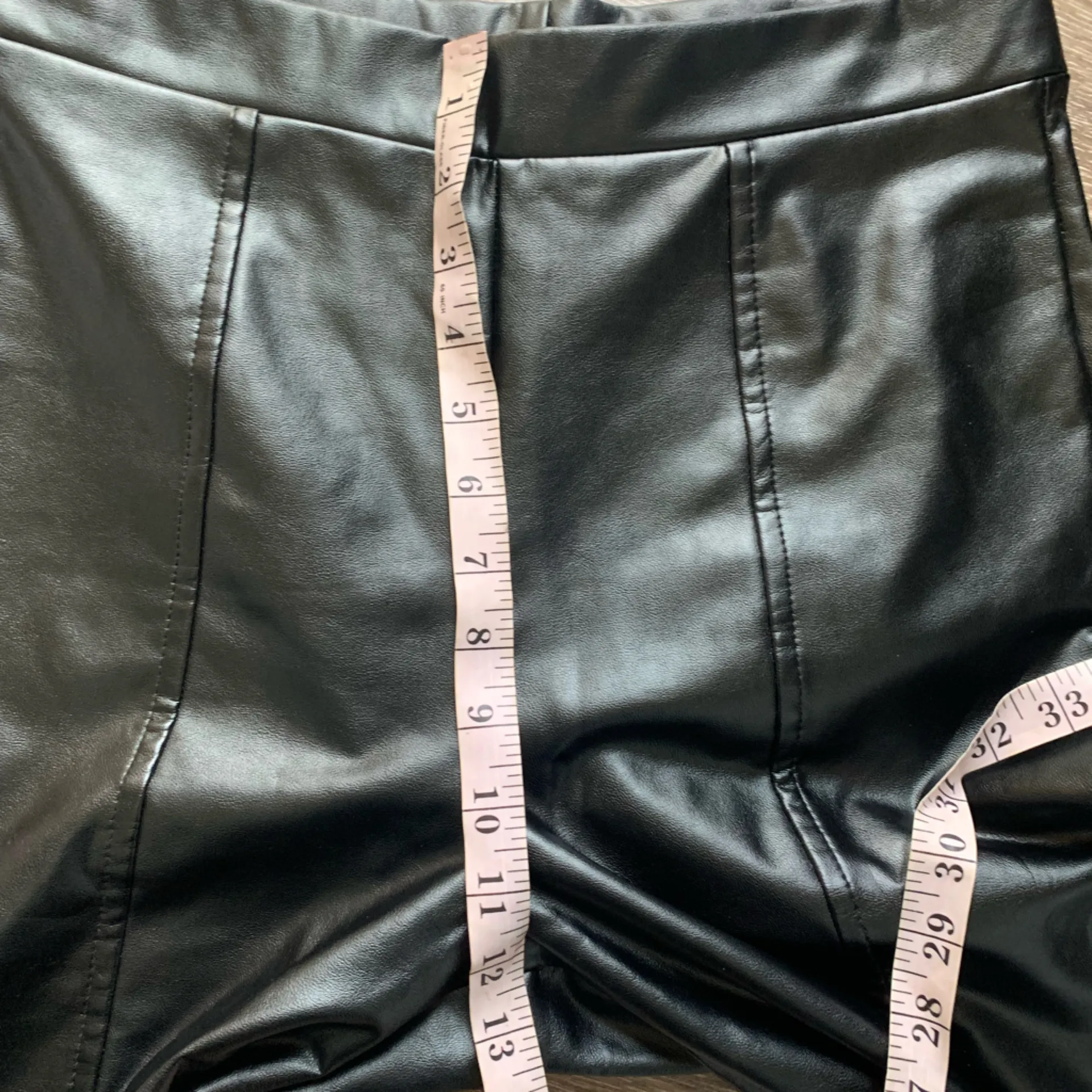 Wild Fable Black Faux Leather Pants M - Image 4