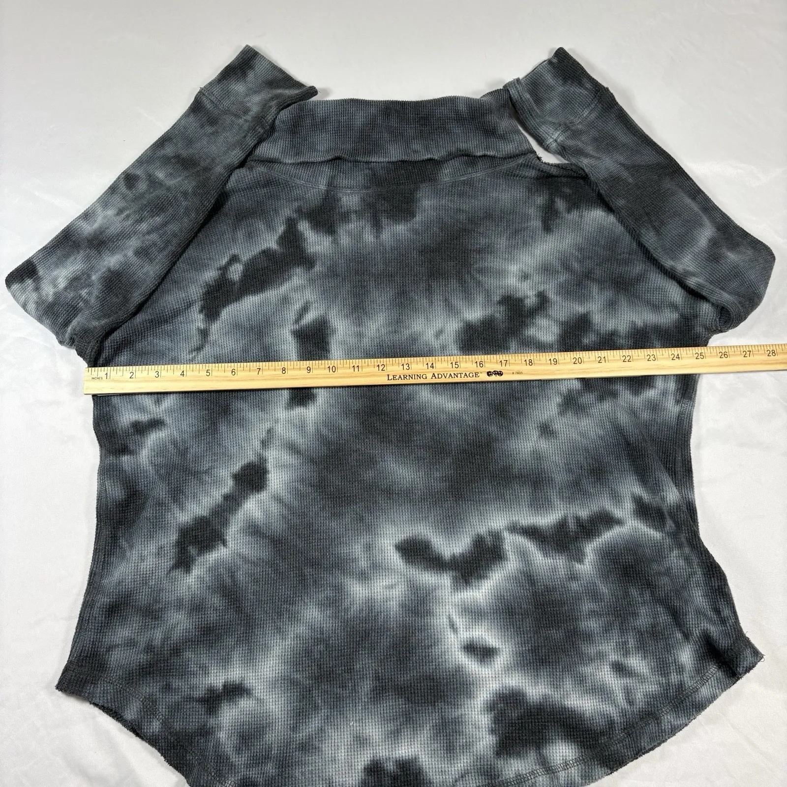 Anthropologie Oversized Tie Dye Ainsley Waffle Knit Turtleneck Top Women's Large - Image 5