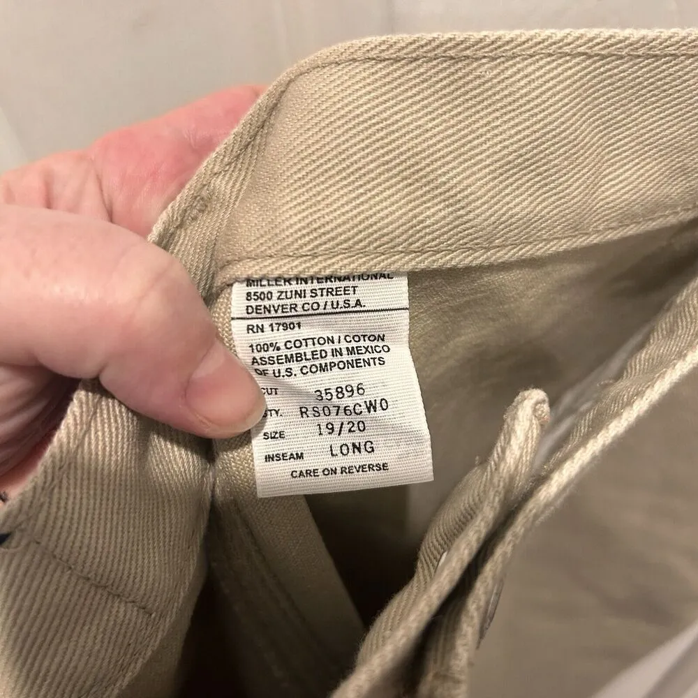 Vintage Rockies Tan Jeans High Rise Waist Mom Tapered Western 19/20‎ 36" Waist Size undefined - Image 8