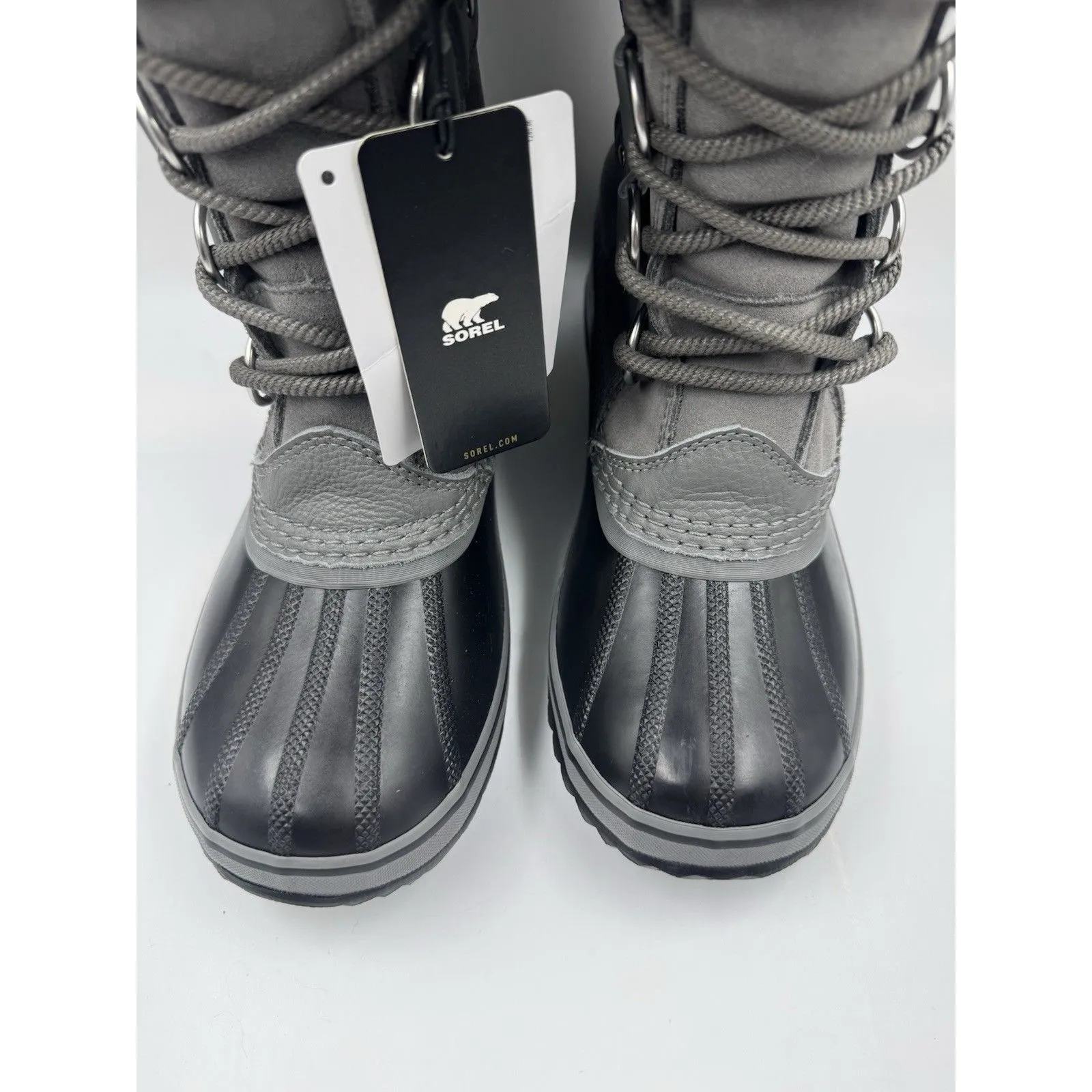 SOREL Joan of Arctic WP Insulated Mid Calf Quarry Black Winter Boots Women's 8 - Image 3