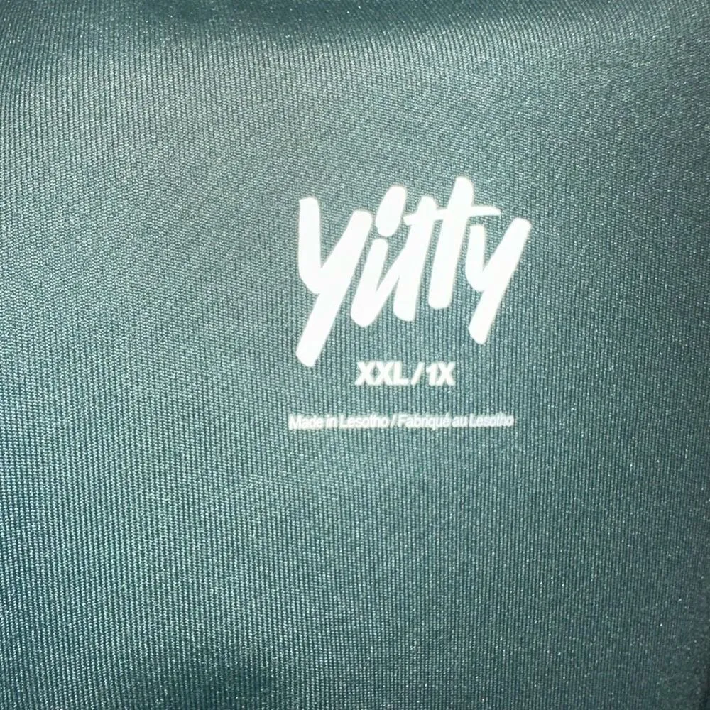 Yitty ultra soft hooded Athleisure XXL green crop top - Image 4
