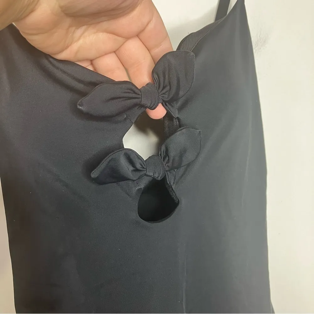 Time and Tru one piece swimsuit with bow details in‎ the front black size 1X - Image 2