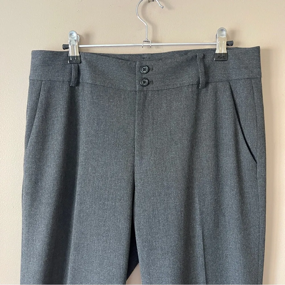 LAUREN RALPH LAUREN | Charcoal Gray Trouser Dress Pants Sz 6 - Image 2