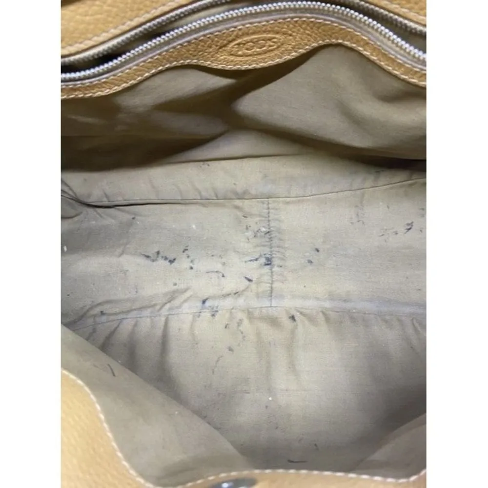 Tod's  Tan Leather Shoulder Bag - Image 8