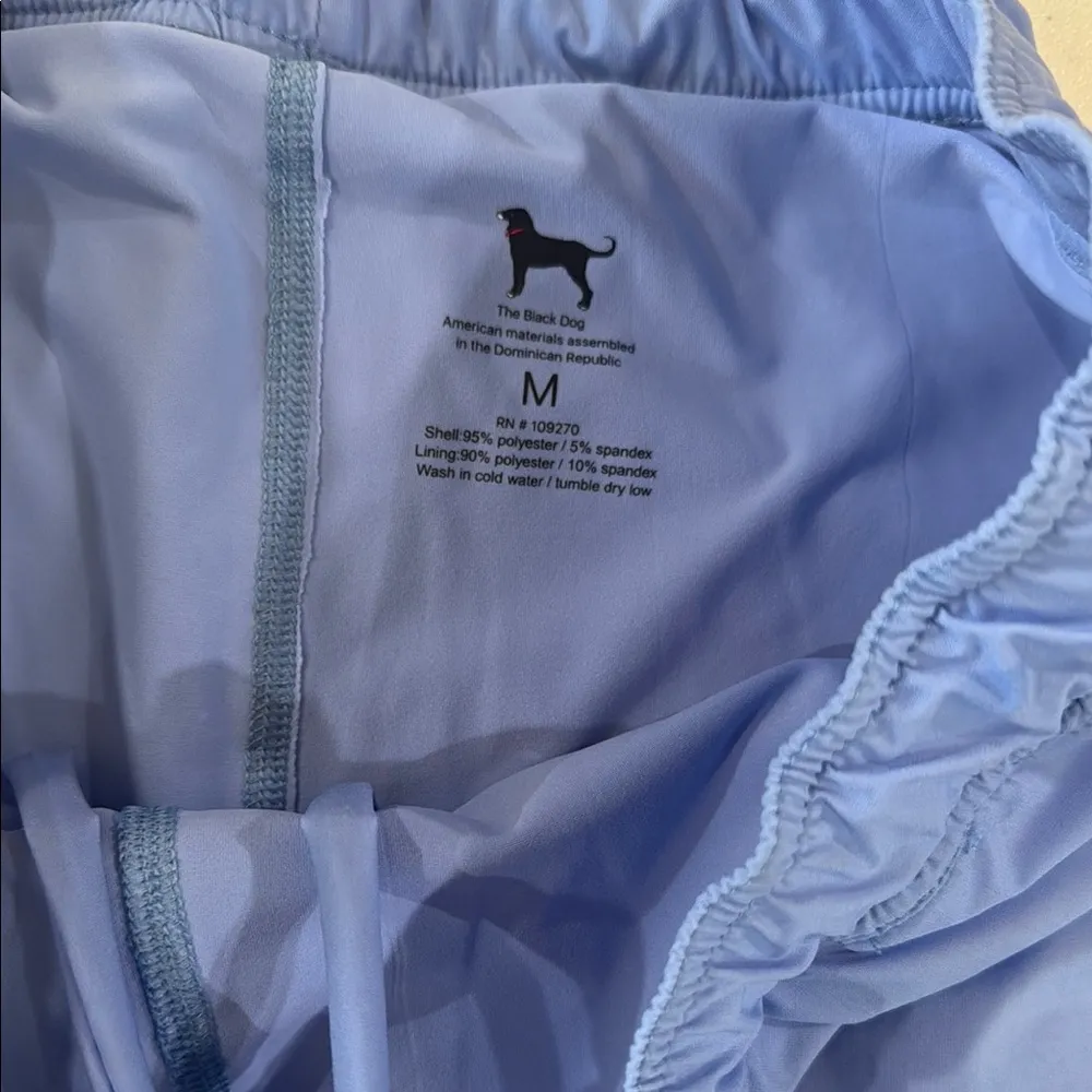 The Black Dog Blue Athletic Shorts Lightweight Elastic Waist - Image 3