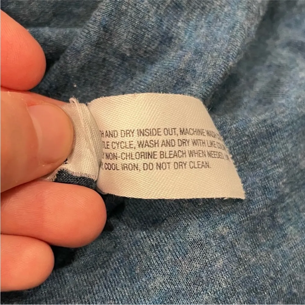 Gap Blue Long Sleeve Cotton Shirt - Image 6