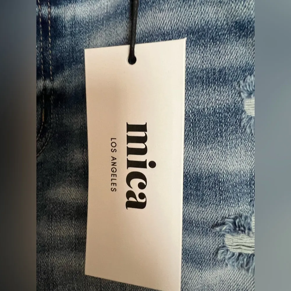 Mica Distressed Denim Shorts Size 1X NWT Size 14W-16W - Image 3