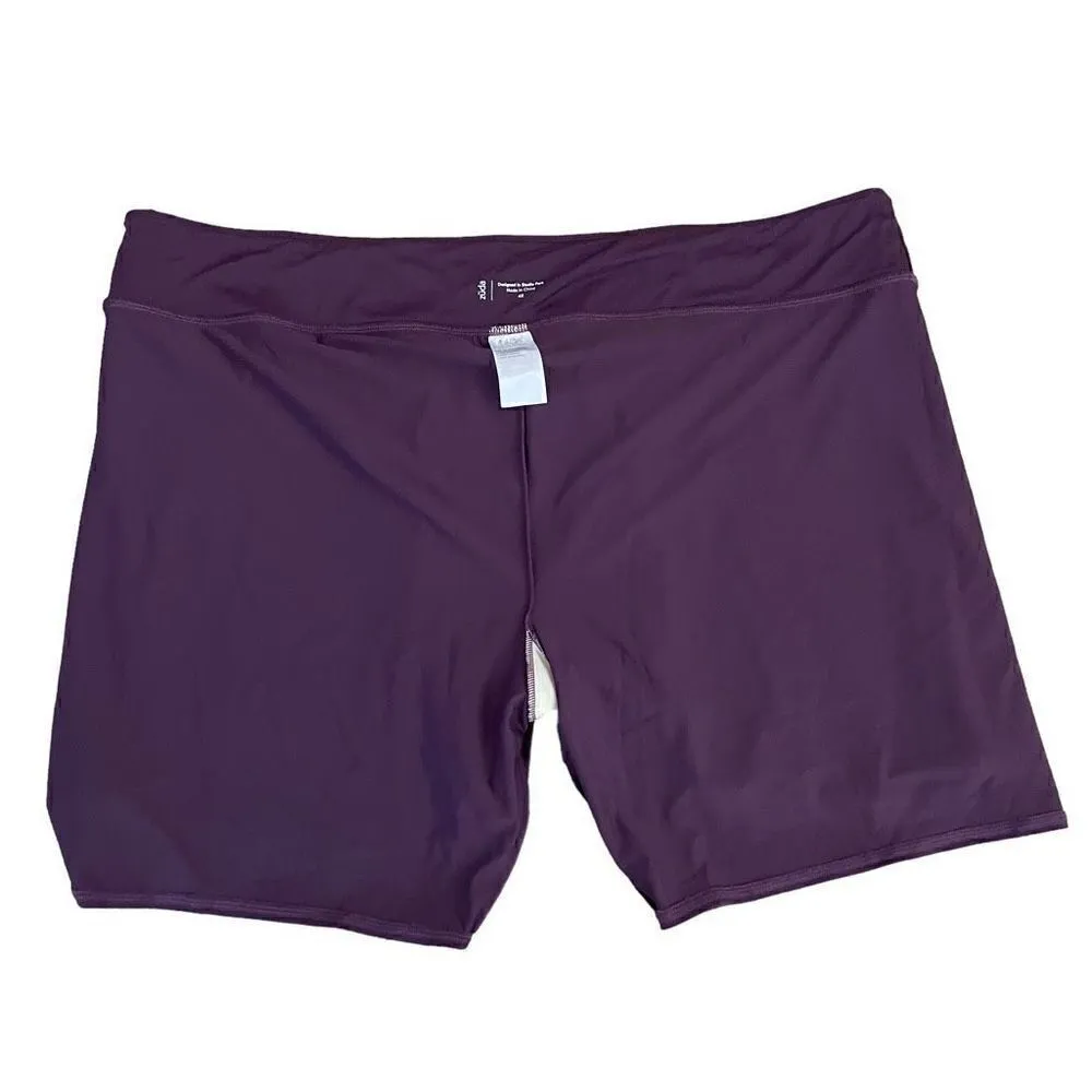 zuda Blackberry Bermuda Swim Skort Women SZ 4X #1260 Purple - Image 6
