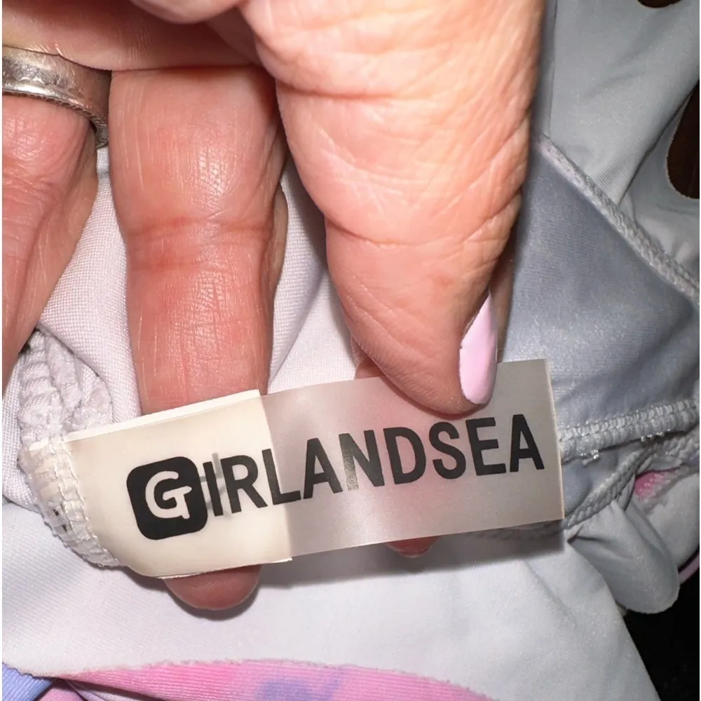 Euc Girlandsea PINK & LIGHT BLUE multi Swimsuit - Image 4