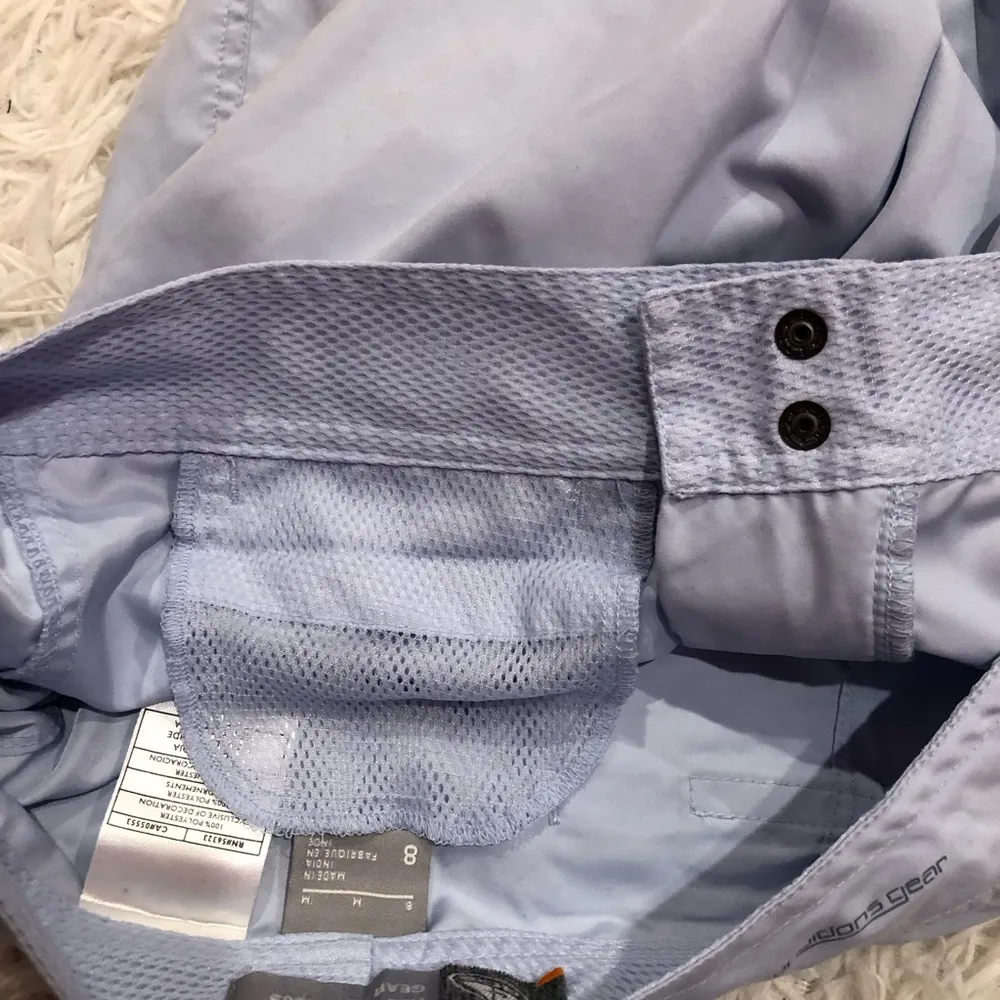 Nike ACG Straight Leg Cropped Athletic Pants Baby‎ Blue Womens 8 Y2K - Image 7