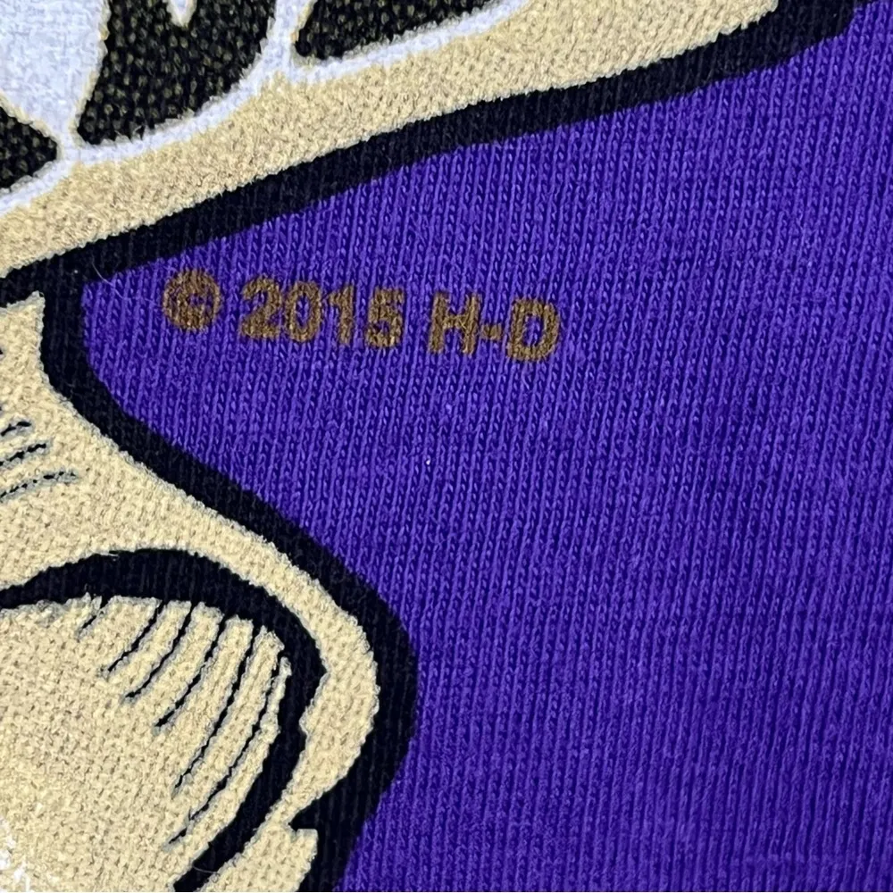 Harley Davidson xl purple tweety bird v neck shirt 2015 Indywest looney tunes - Image 8