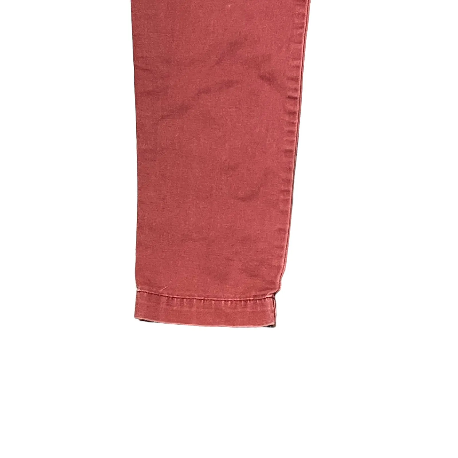 Woolrich Red Sunday Chino Crop Pants Women Size‎ 4 Cotton Mid-Rise Flat Front - Image 3