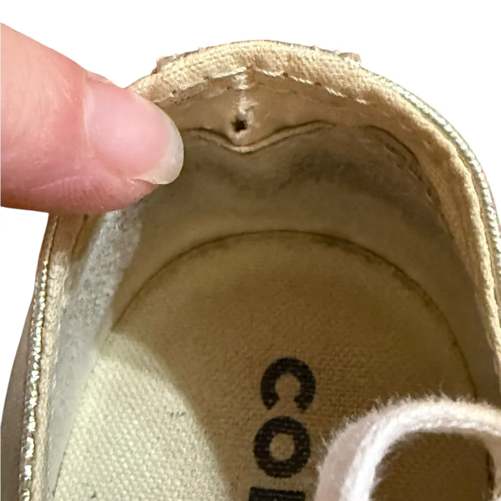 Converse Chuck Taylor All Star Lift Platform Metallic Gold Low-Top Sneakers Sz 6 - Image 9