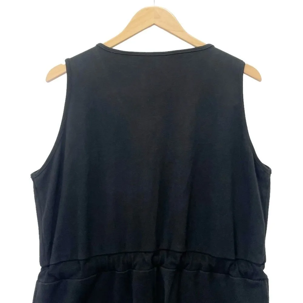 Arula Shorts Romper Sleeveless Black Soft Knit Lounge Play One Piece Size X | XL - Image 5