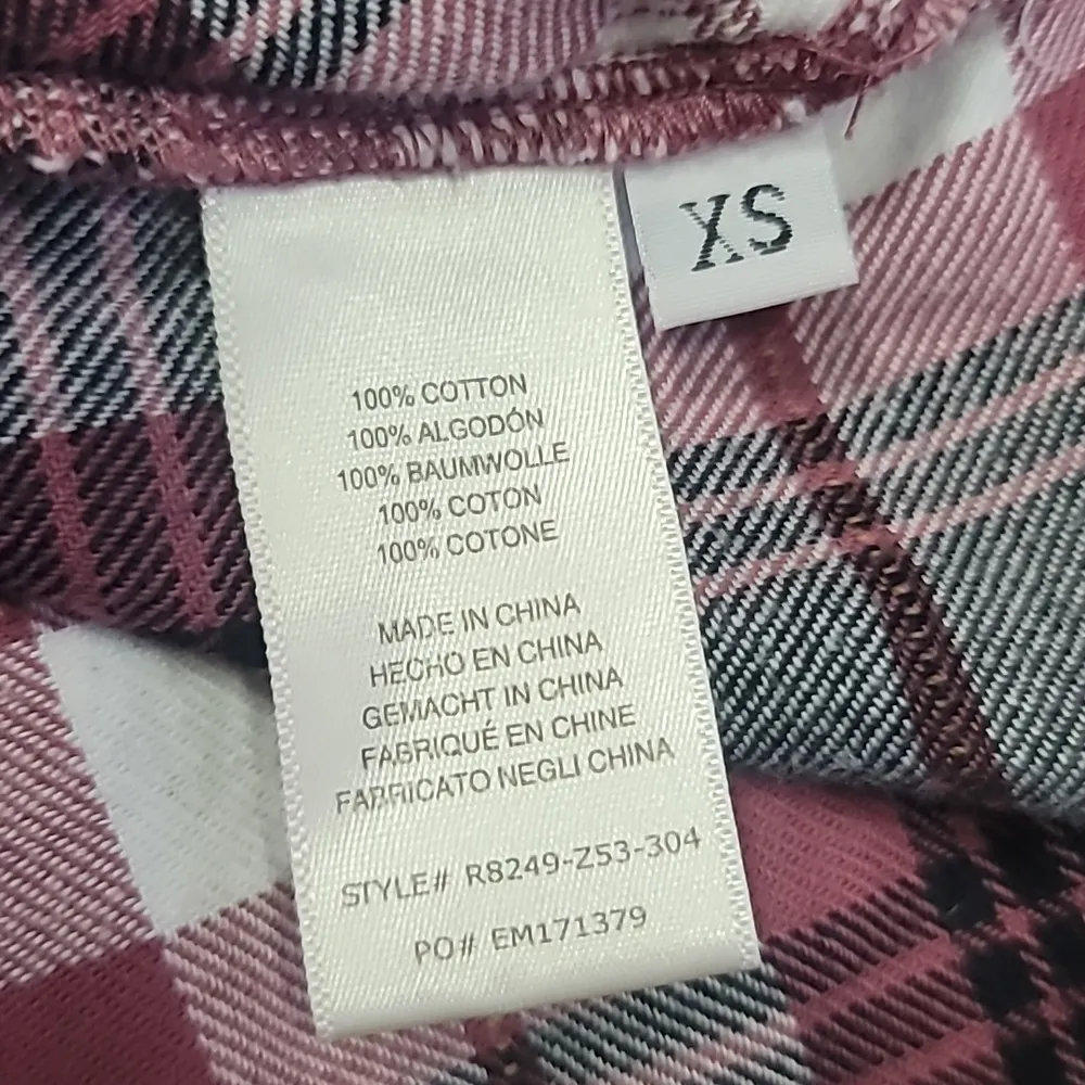 Anthropologie Cloth & Stone Plaid Maxi Shirtdress Size XS - Image 6