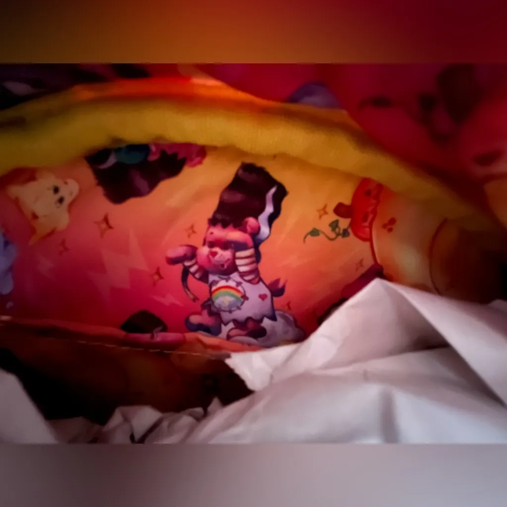 Loungefly Care Bears x Universal Monsters Cheer Bear Crossbody Bag - Image 8