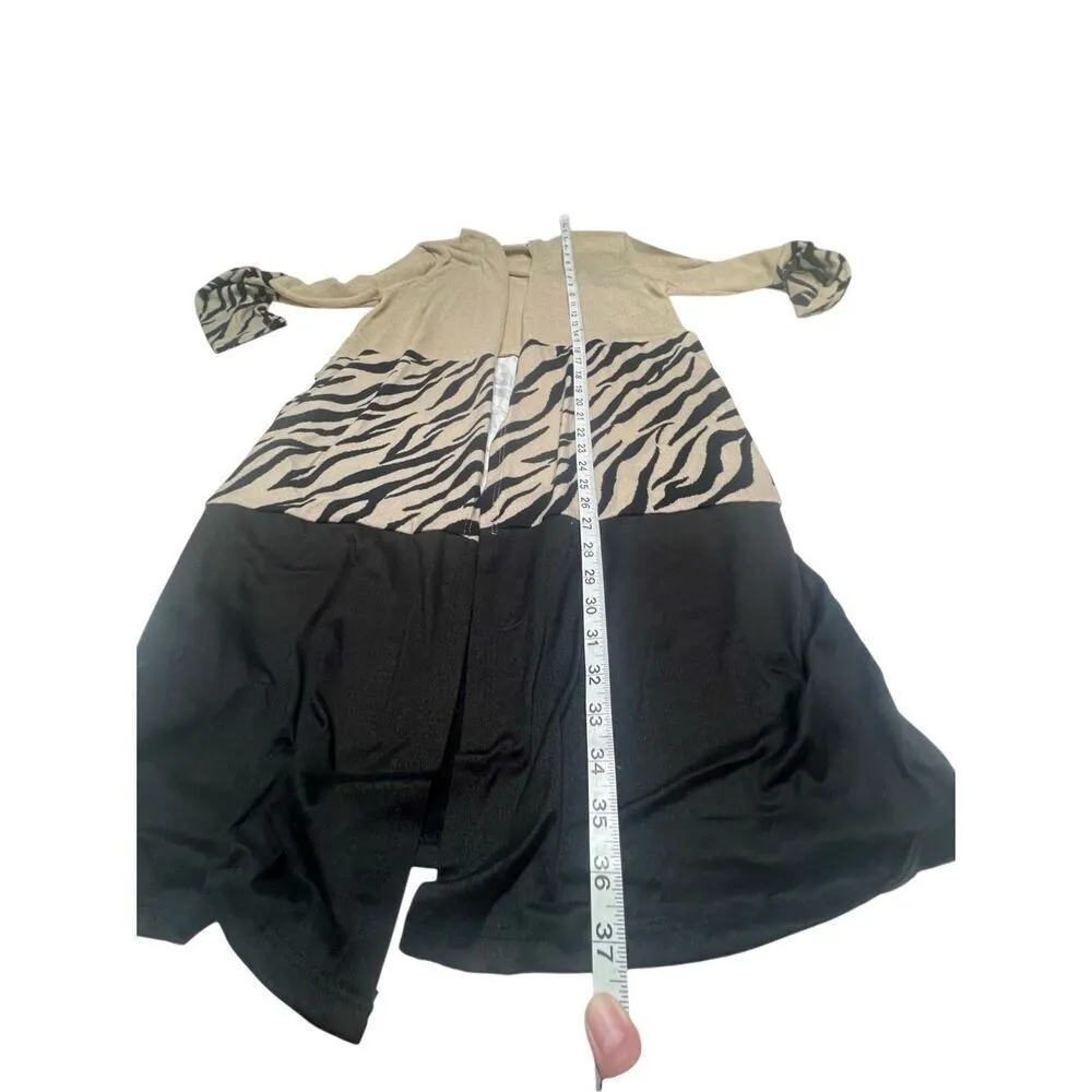 FSL Open Animal Print  Oversized Cardigan Sz S NWOT - Image 5