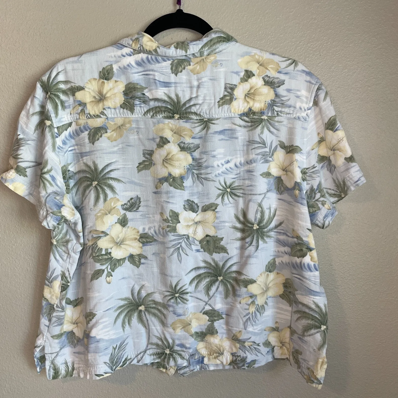 Vintage Island Traders Hawaiian Shirt Women’s XL Short Sleeve All Over Print - Image 5
