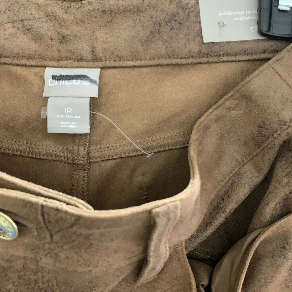 Chico's Multicolor Textured Slim Leg Pants - Image 3