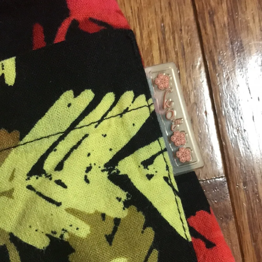 Koi by Kathy Peterson fall waisted scrub top Red Size XS - Image 7