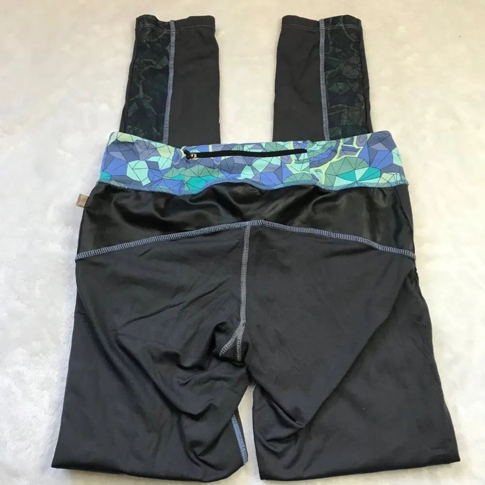 Maaji Windsor Walk Leggings in Cerulean Hills Womens Large Full Length Geometric - Image 14