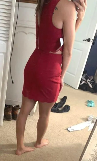 Tobi -Red Top & Skirt Set - Image 5