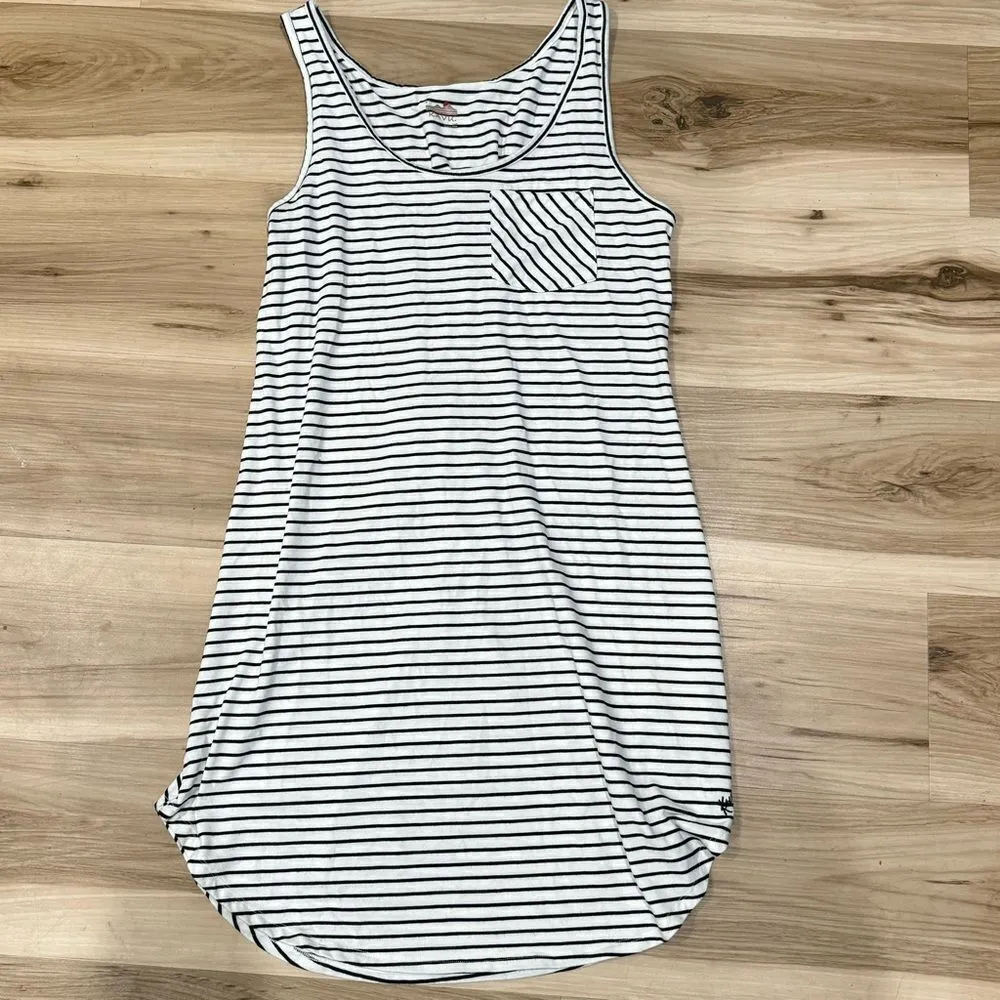 Kavu Lenora Black White Stripes Pocket Dress Women’s Small - Image 2