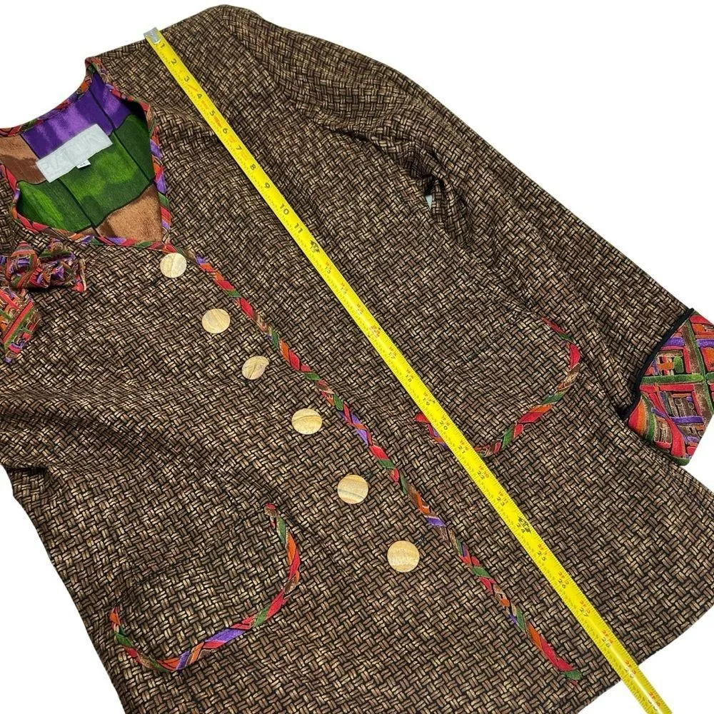 Vintage 80’s Platinum Dorothy Schoelen 3PC Blazer, Blouse & Skirt Set Red Size M - Image 7