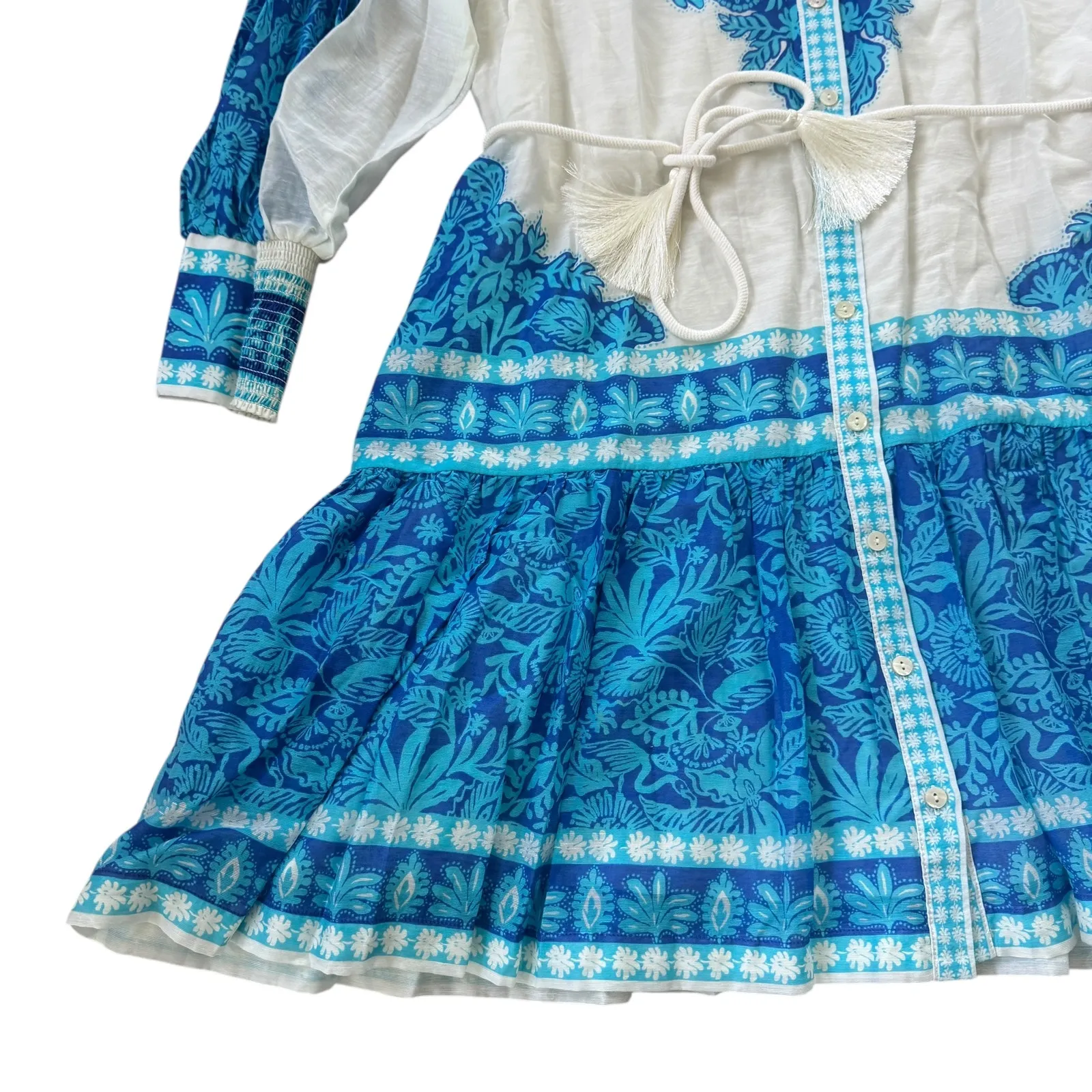 NEW Lilly Pulitzer Drena Dress Breezy Aqua Jungle Escape Engineered Woven Dress - Image 7