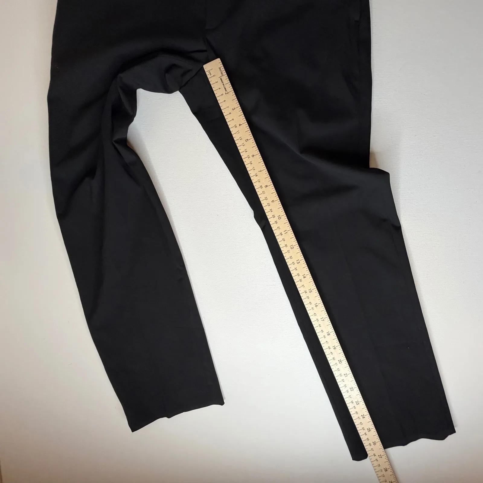 Uniqlo Smart Ankle Pants Small Black Stretch Trouser Minimalist Classic Neutral - Image 10